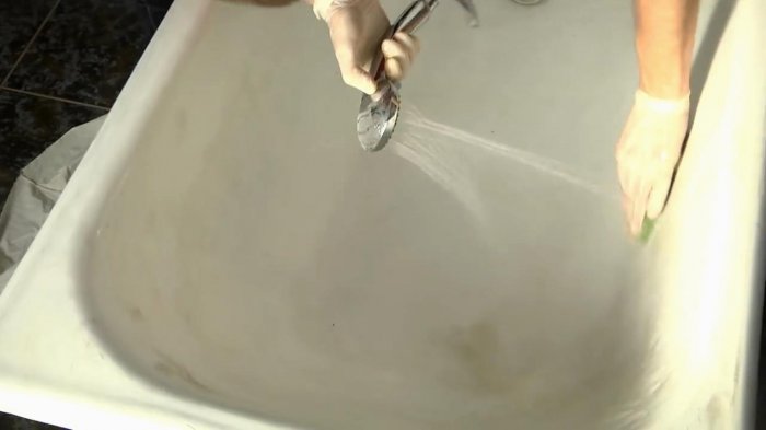 Реставрация ванны жидким акрилом своими руками