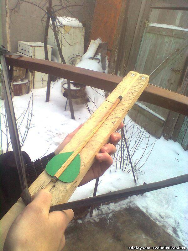Как сделать арбалет из дерева инструкция