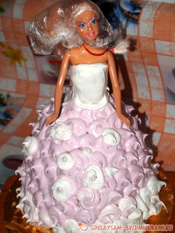 Торт Кукла Барби – 4 пошаговых рецептов, как сделать торт для девочек своими руками