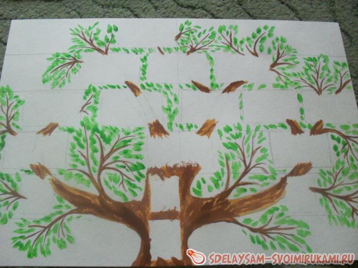 Нарисовать семейное древо 2. Родословное дерево в школу. Семейное дерево поделка. Генеалогическое дерево красками. Генеалогическое Древо поделка.