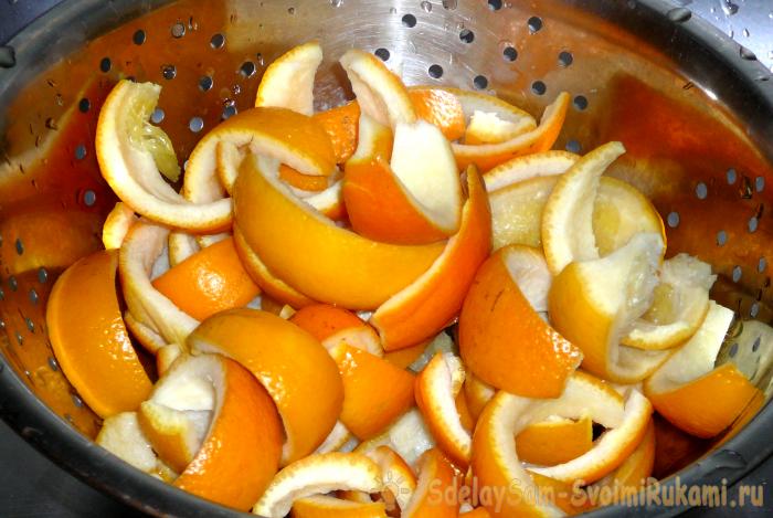 Апельсиновые цукаты без масла
