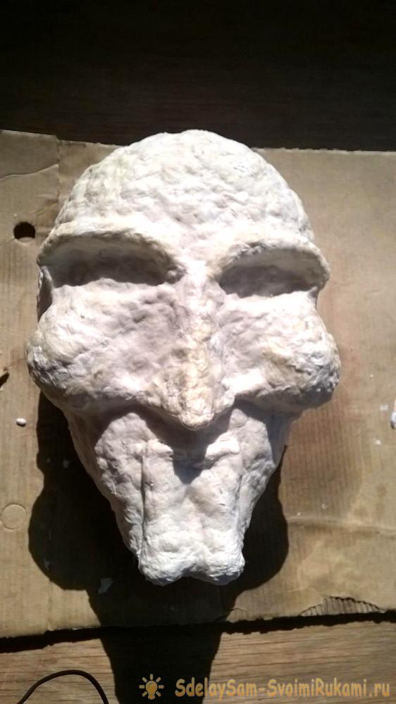 Изготовление маски из папье маше