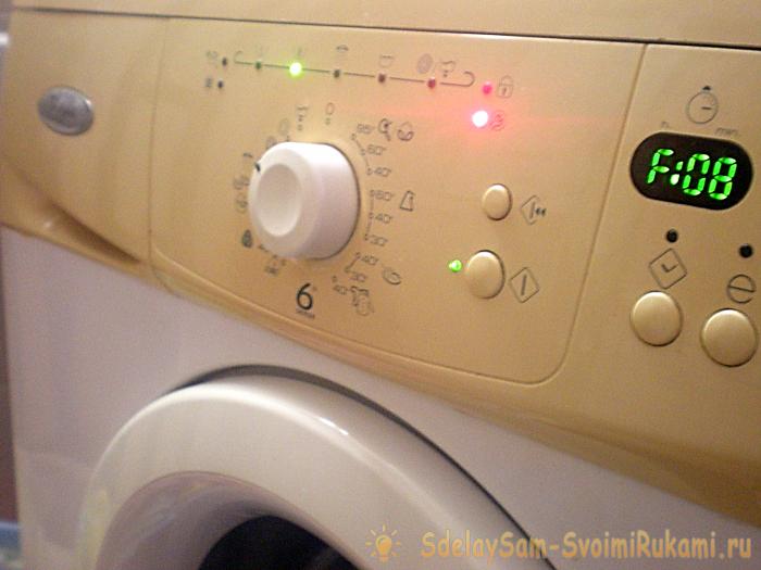 Неисправность стиральной машины
