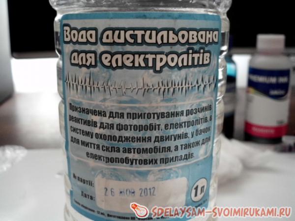 Восстановление аккумулятора дистиллированной водой