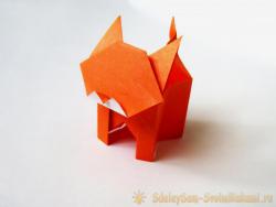 Оригами животные для детей. Интересные поделки из цветной бумаги.