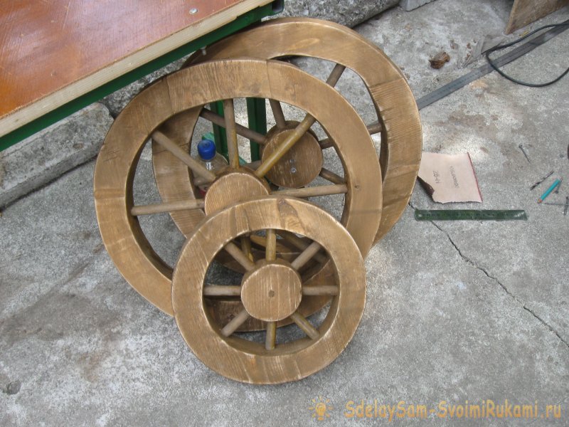 Изготовление деревянной брички