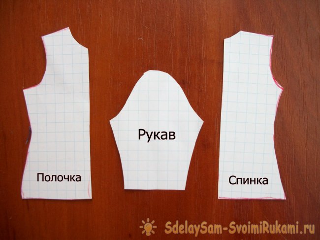 Одежда для куклы из старых джинсов