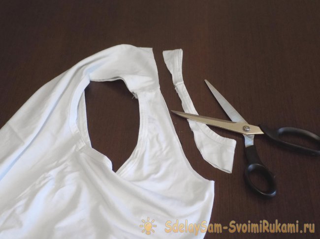 Декорируем белую майку своими руками