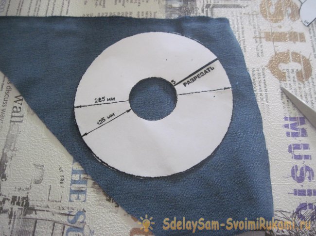 Сарафана с воротником для куклы