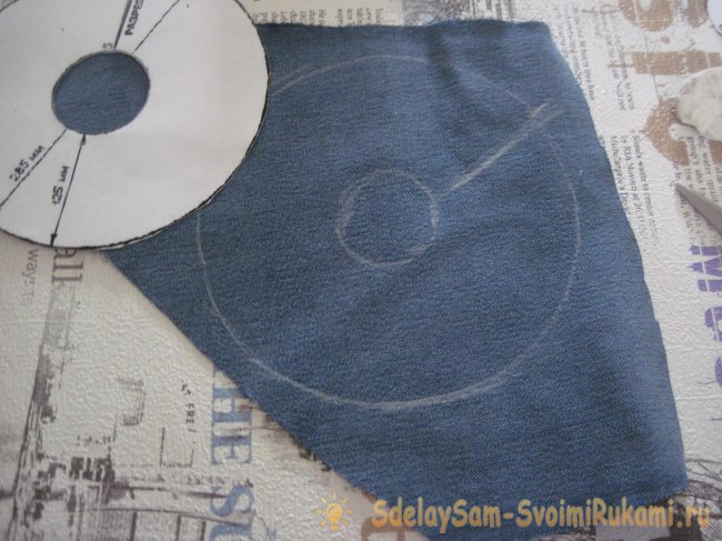 Сарафана с воротником для куклы