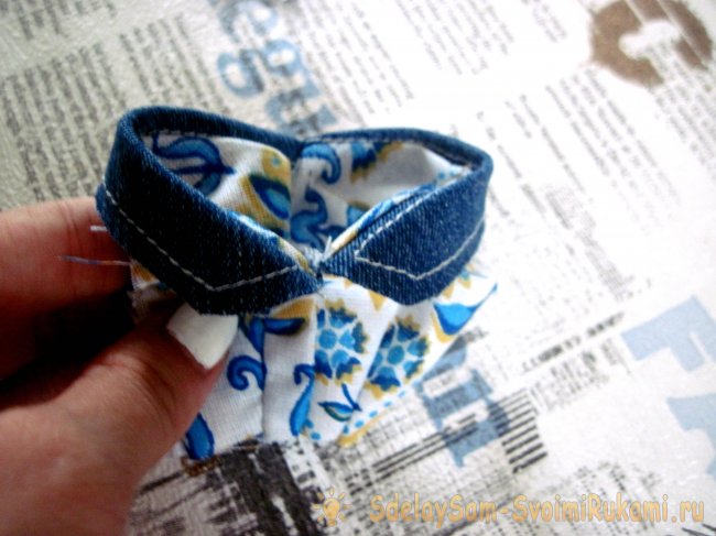 Сарафана с воротником для куклы