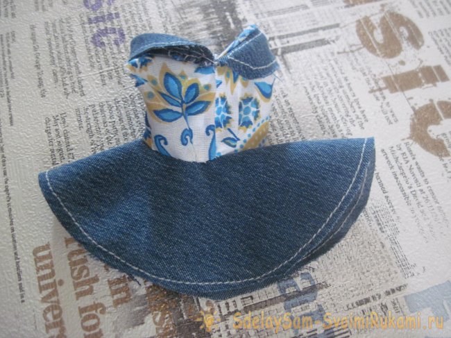 Сарафана с воротником для куклы