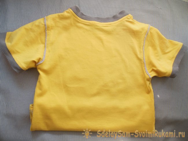 Тропическая аппликация для летней футболки крючком