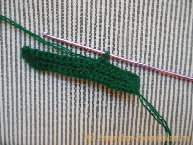 Тропическая аппликация для летней футболки крючком