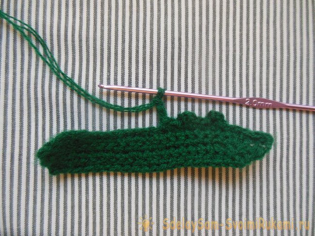 Тропическая аппликация для летней футболки крючком