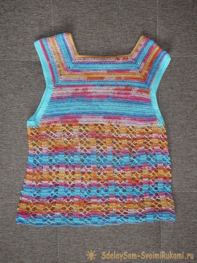 Топ для девочки крючком