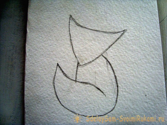 Нарисованная милая открытка своими руками