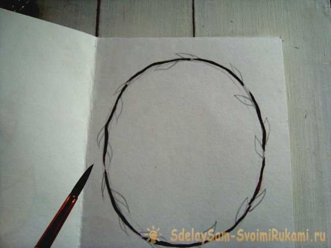 Нарисованная милая открытка своими руками