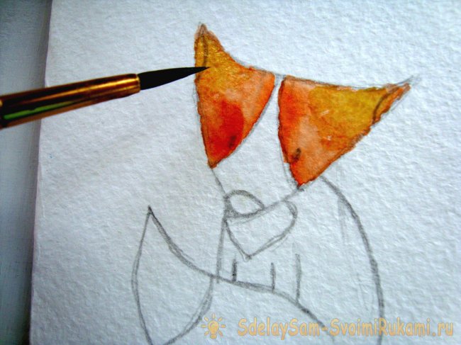 Нарисованная милая открытка своими руками