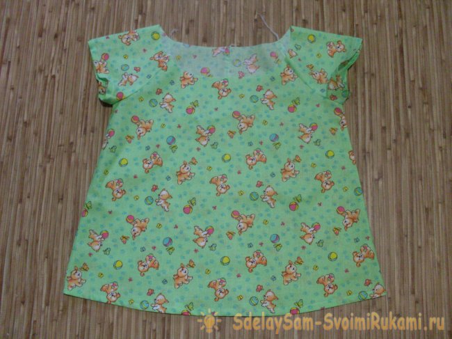 Шьём летнюю блузку для малышки своими руками