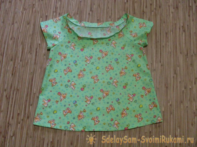 Шьём летнюю блузку для малышки своими руками