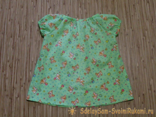 Шьём летнюю блузку для малышки своими руками