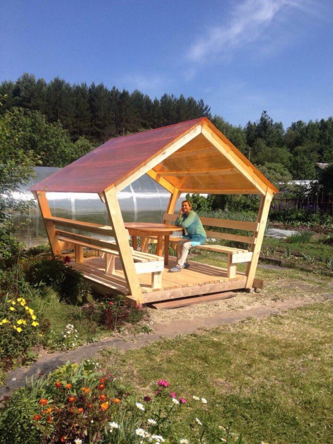 Простая беседка за 1 день