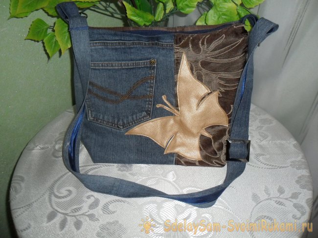 Сумка из старых джинсов