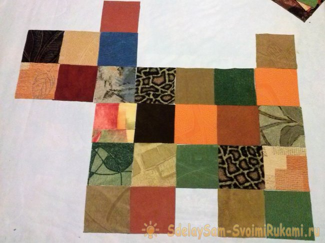 Собака в технике лоскутного шитья