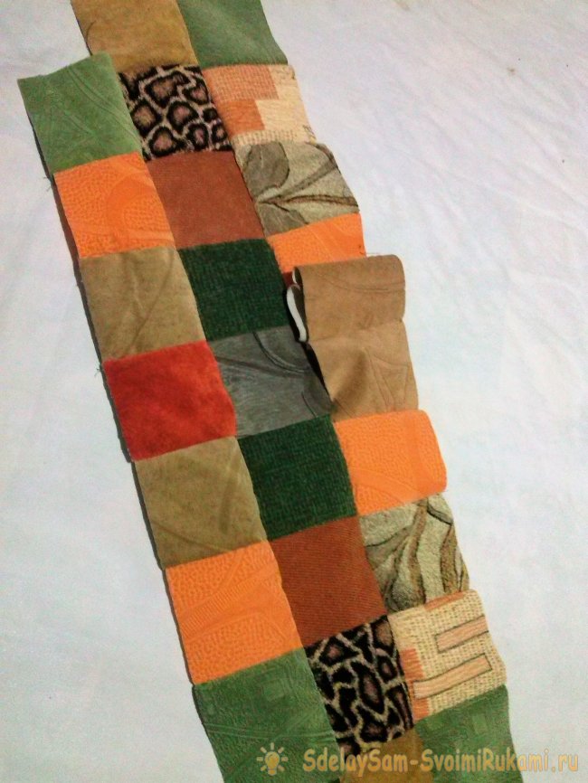 Собака в технике лоскутного шитья