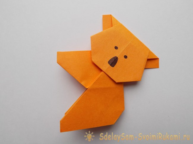 Как сделать закладку Коала из бумаги