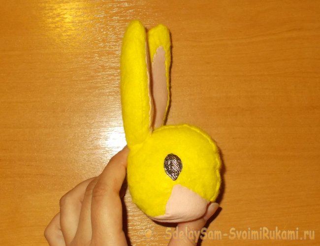 Желтый кролик плюшевый своими руками