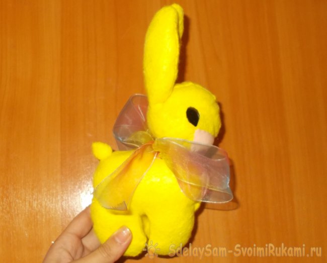Желтый кролик плюшевый своими руками