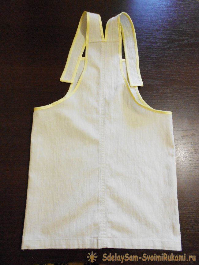 Детский сарафан из маминых брюк