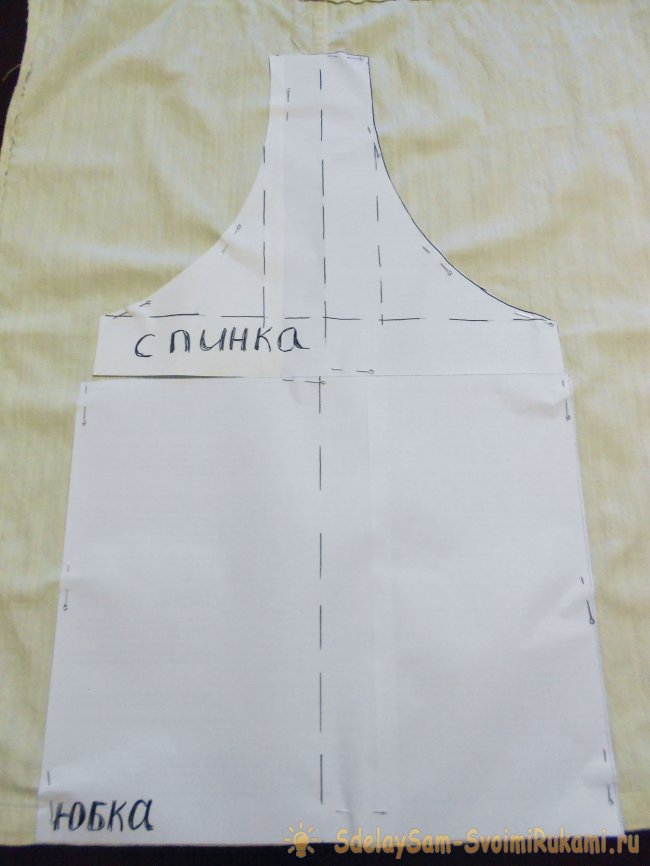 Детский сарафан из маминых брюк