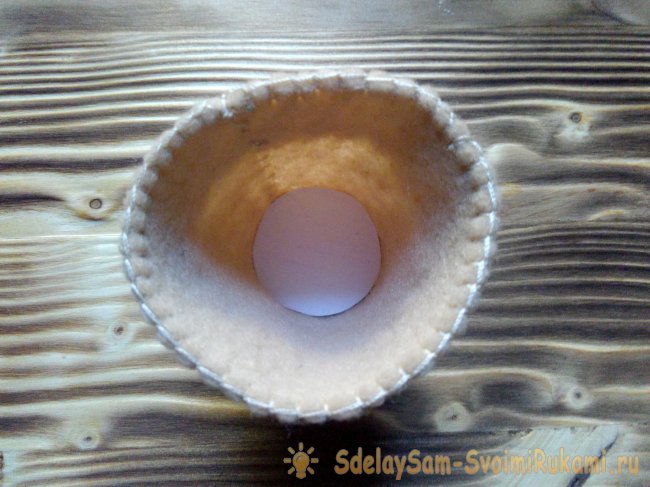 Кактус из фетра в горшочке