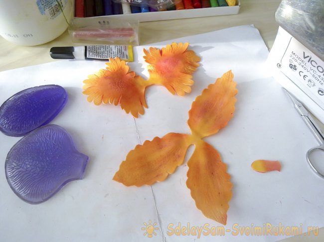 Орхидея — новогоднее украшение для волос