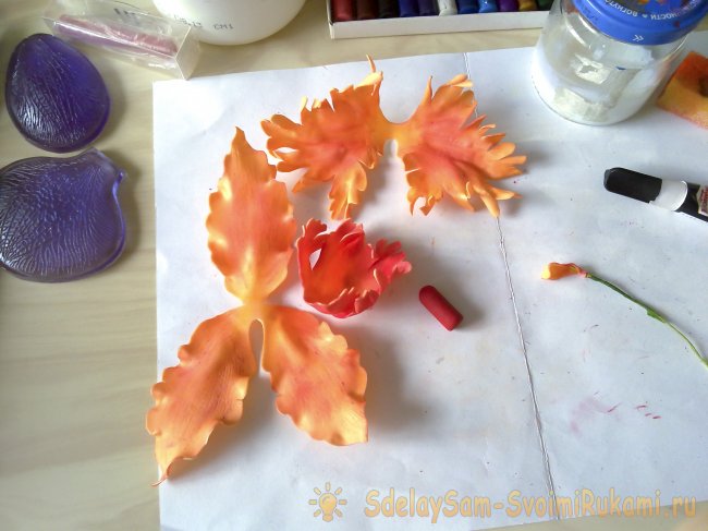 Орхидея — новогоднее украшение для волос