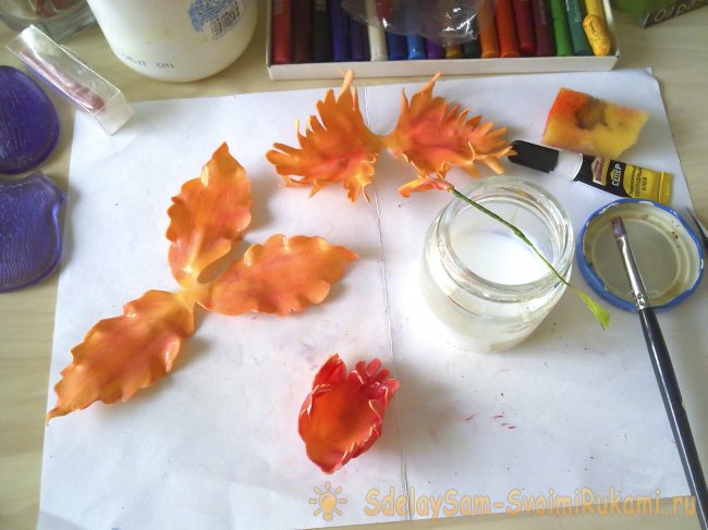 Орхидея — новогоднее украшение для волос