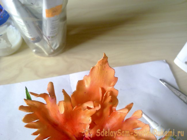 Орхидея — новогоднее украшение для волос