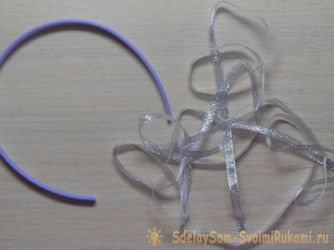 Декорирование ободка для девочки