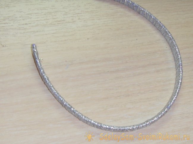 Декорирование ободка для девочки