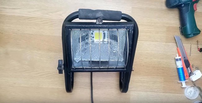 Переделка галогенного прожектора в светодиодный