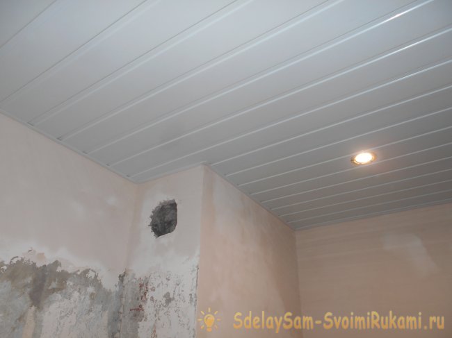Пластиковый потолок своими руками