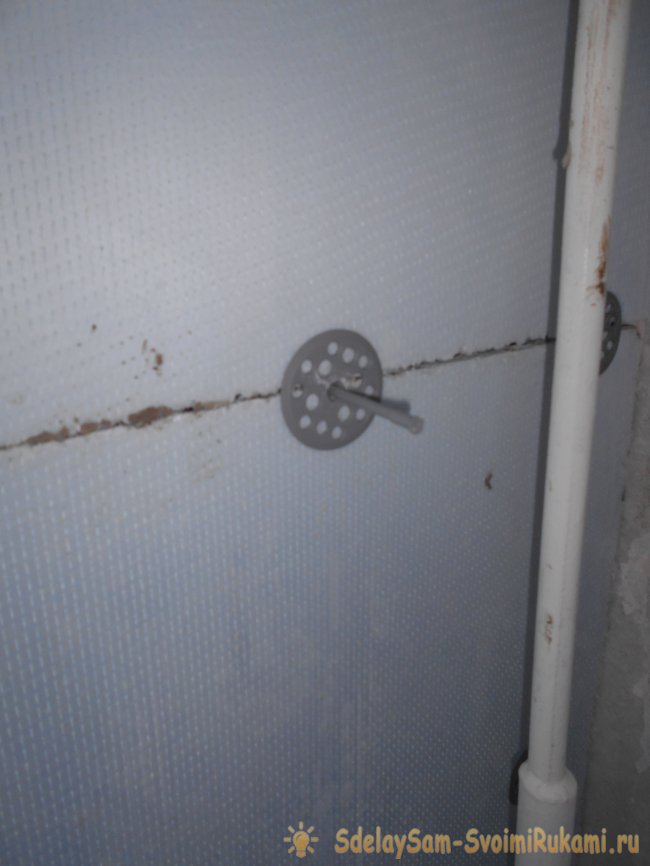 Утепление стены пенополистиролом