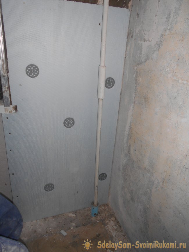 Утепление стены пенополистиролом