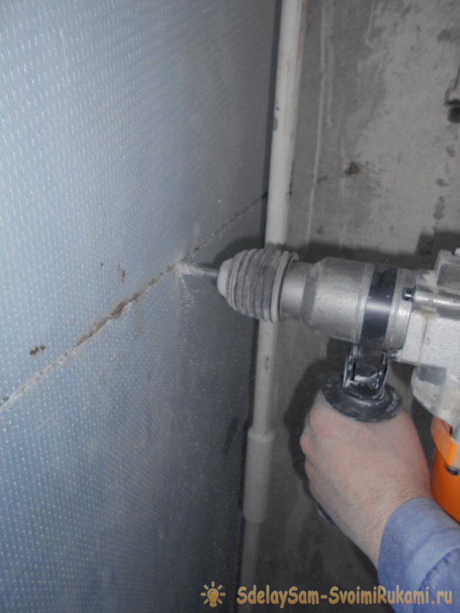 Утепление стены пенополистиролом