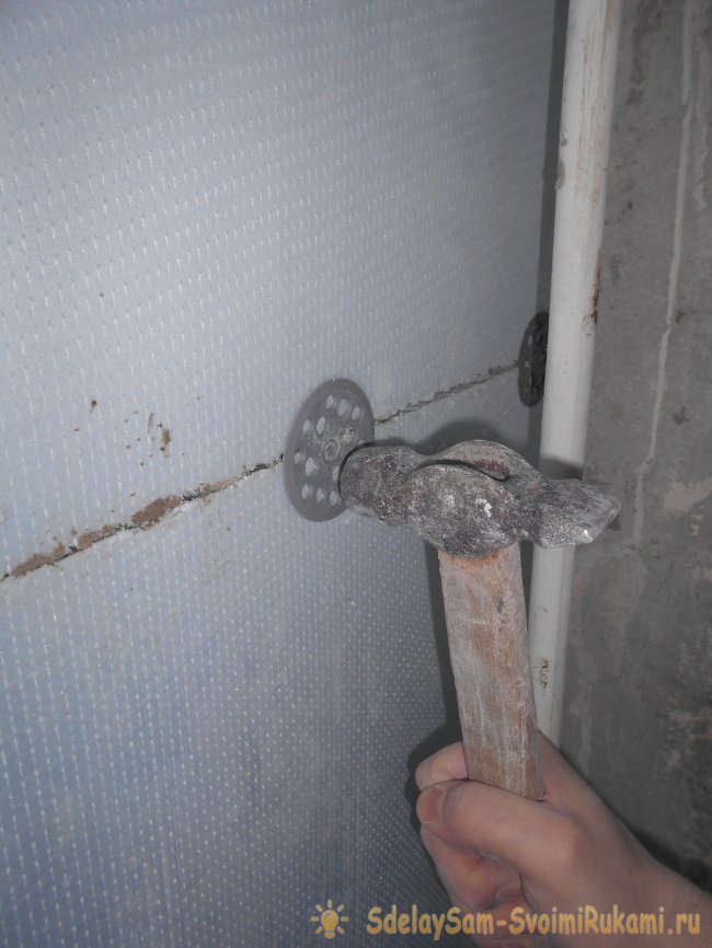 Утепление стены пенополистиролом