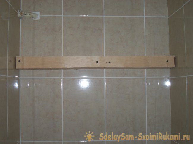 Как сделать оригинальную полку в санузле