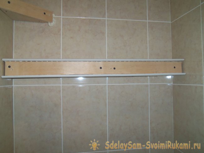 Как сделать оригинальную полку в санузле